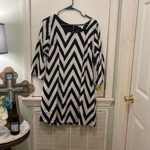 Black and white dress